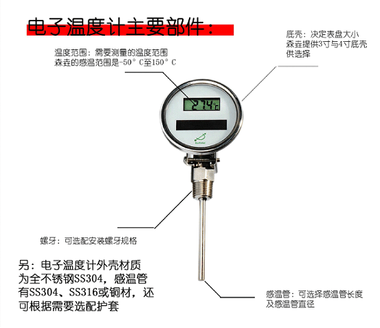 太陽能溫度計有哪些零件組成？